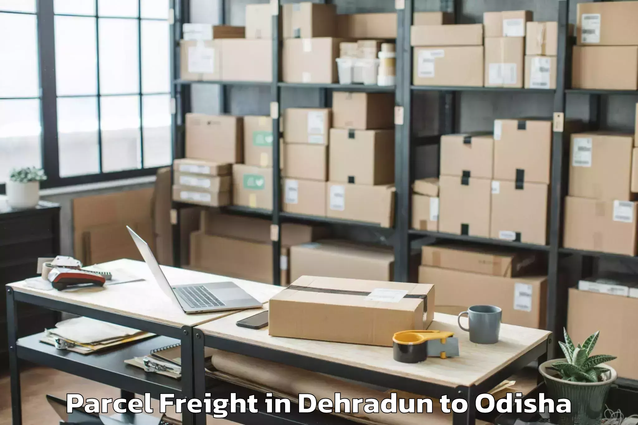 Trusted Dehradun to Tushura Parcel Freight